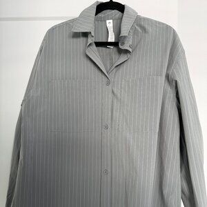 Alo - Pinstripe Daylight Button Down Long Sleeve